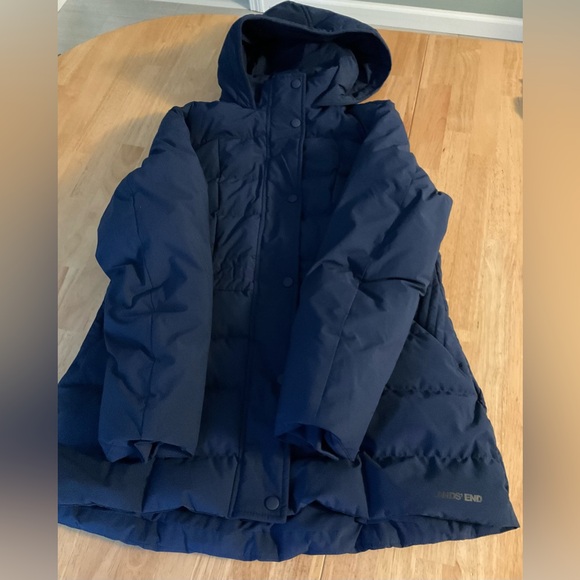 Lands End HyperDry 600 Fill Down Puffer Jacket Women’s Navy Sz Small 6-8 NWT - Picture 8 of 15